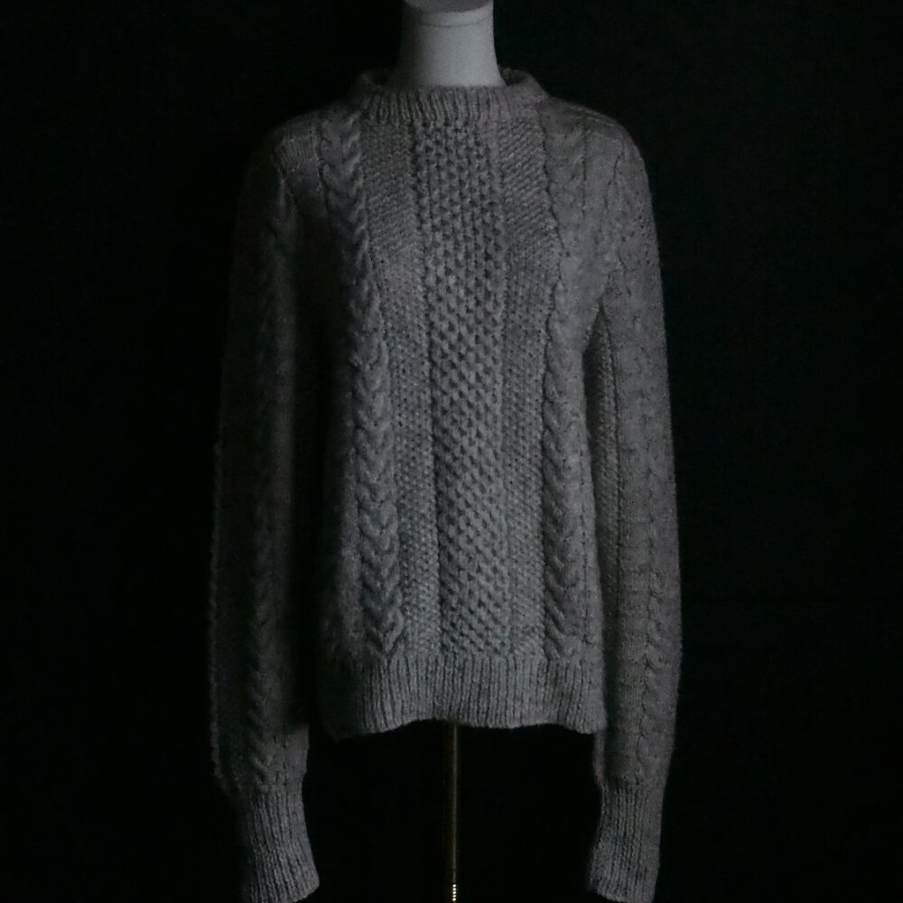 Hand Knit Cable Wool Knit Sweater